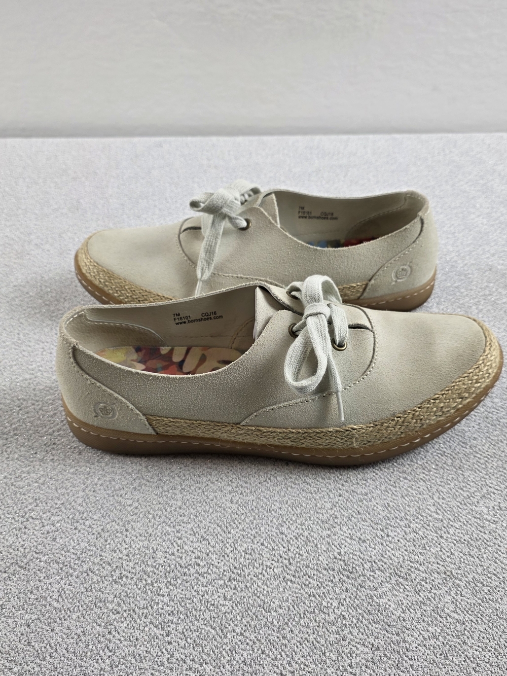 Born Capela Espadrille Sneakers Tan Suede Wmn's 7